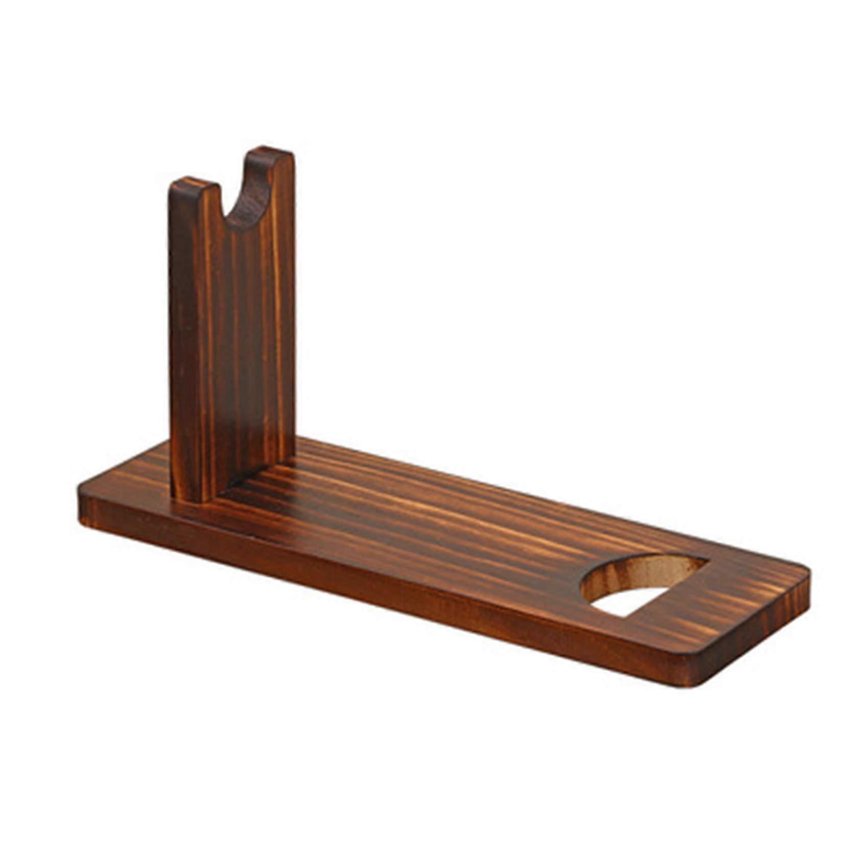 Rustic Wooden Wine Rack Single Bottle Holder with Stable Structure for Home Kitchen Decor