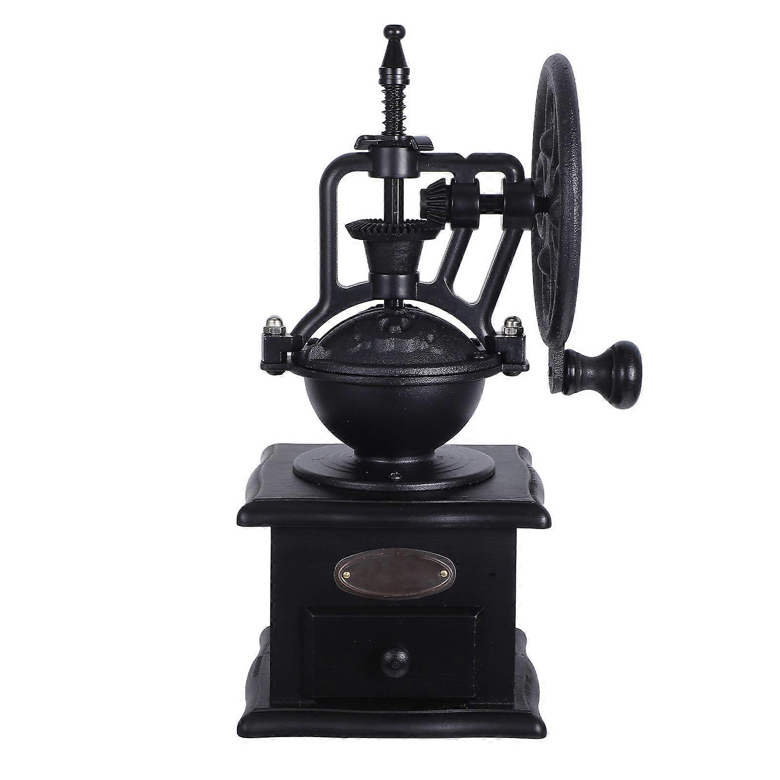 Coffee Hand Grinding Machine Retro Wooden Mill for 1Pcs Kitchen Use