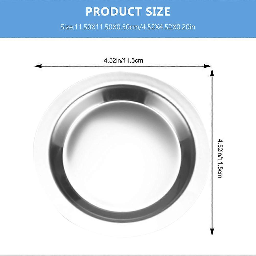 Red Coaster Stainless Steel Coaster Heat-Resistant 4Pcs