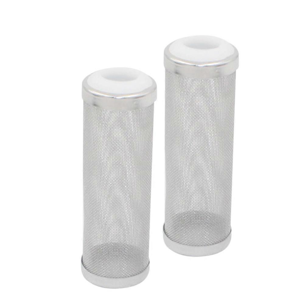 Filter Mesh Inlet Case Stainless Steel for Aquarium Use 2Pcs Protector