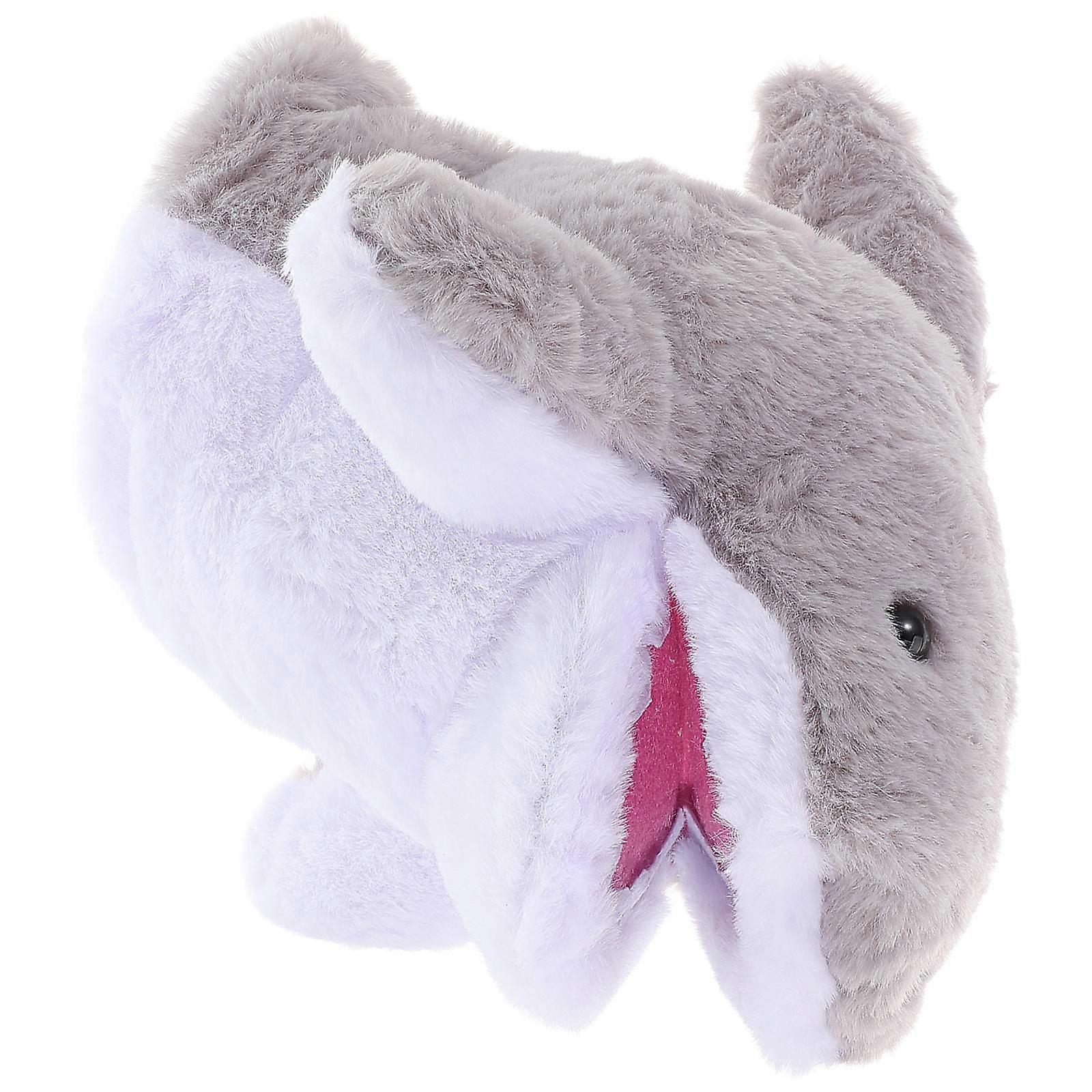 Plush Shark Hand Puppet Toy for Kids Interactive Role Play Fun