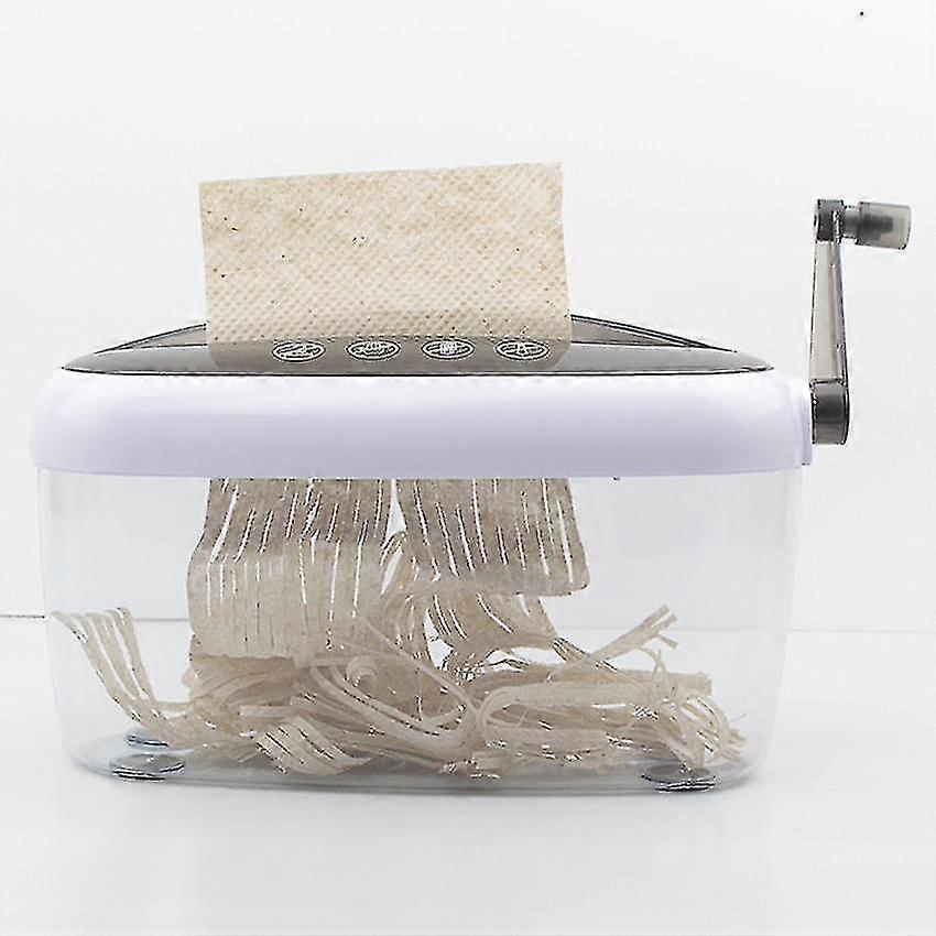 2025 Hand Shreddering With Clear Basket, A4 Paper, Documents, Cutting Tool