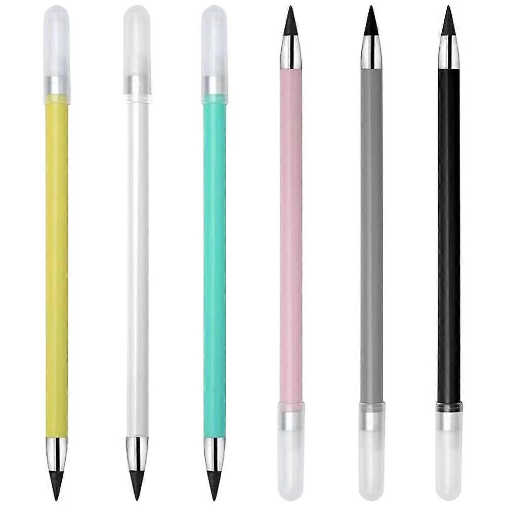 Erasing Inkless Pencils 6Pcs Assorted Color Durable Writing Instruments for Students Gifts