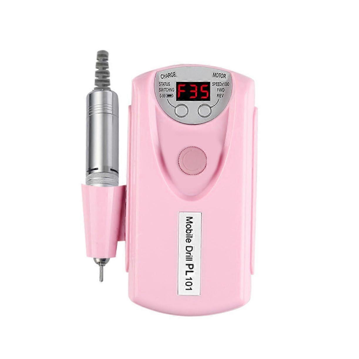 Electric Nail Drill with Interchangeable Bits USB Powered Professional Manicure Set for Home and Salon
