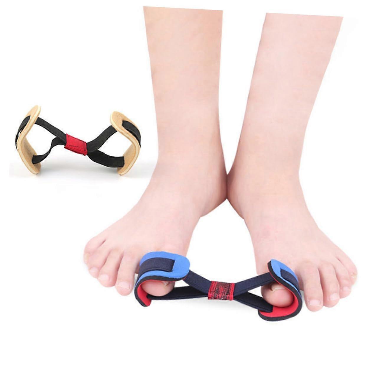 4pcs Elastic Toe Separator and Bunion Corrector with Adjustable Fit and Comfortable Cushion Band