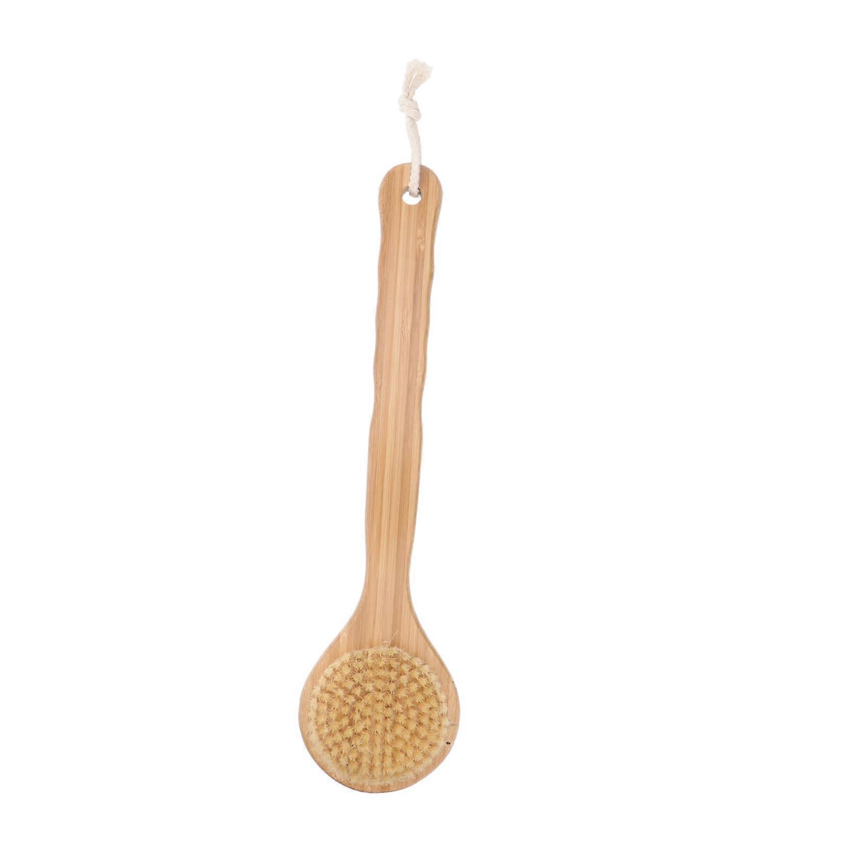 Long Handle Bath Brush with Gentle Exfoliating Bristles for Smooth Skin and Back Cleansing