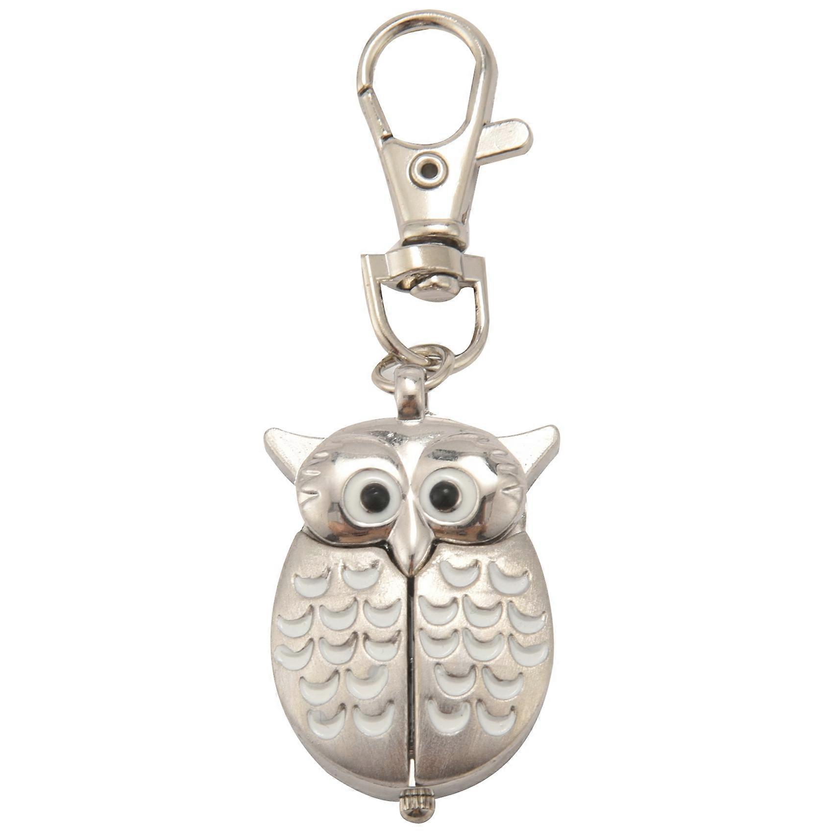 Double open owl Key ring Pocket watch