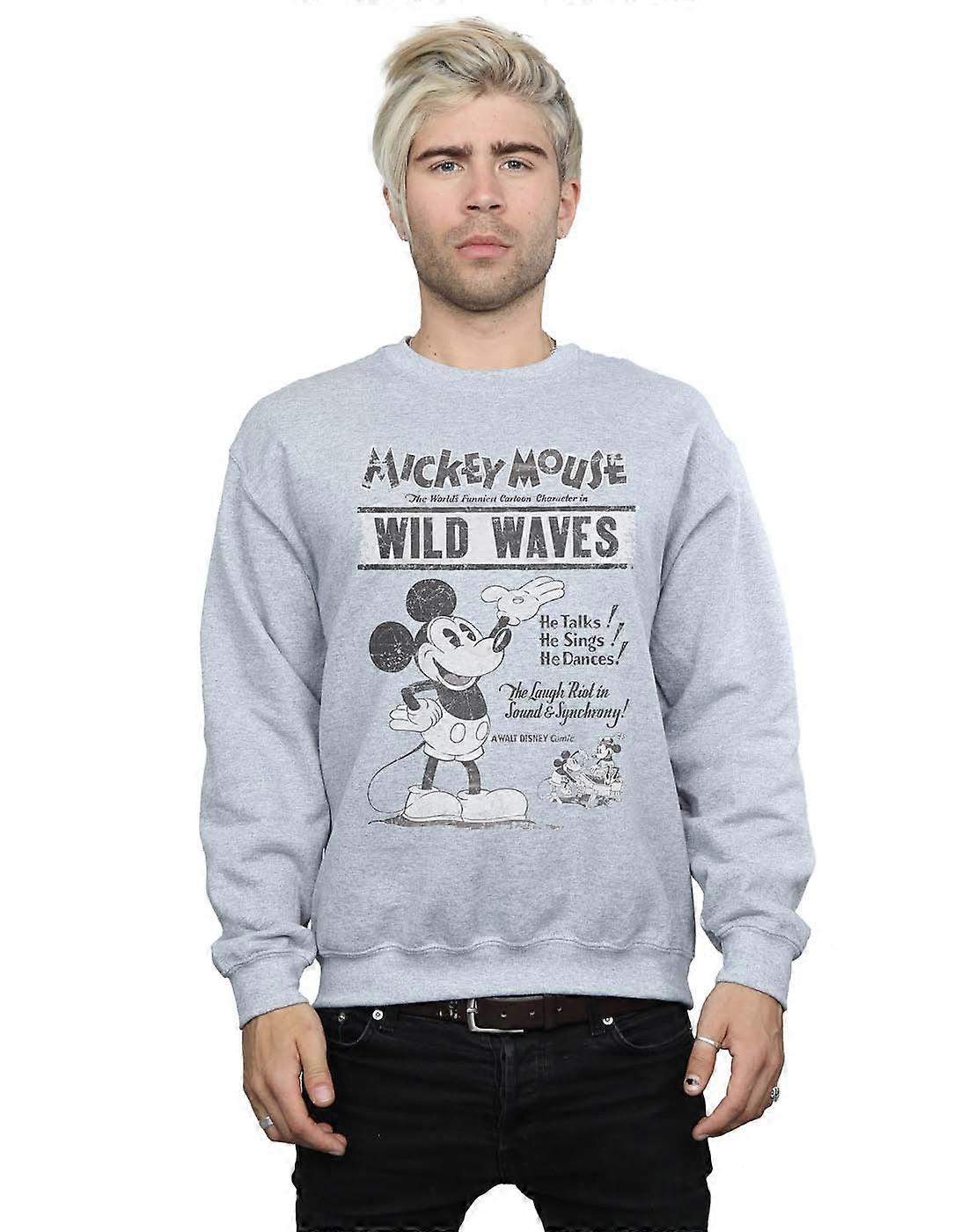 Disney Men's Mickey Mouse Making Waves Sweatshirt