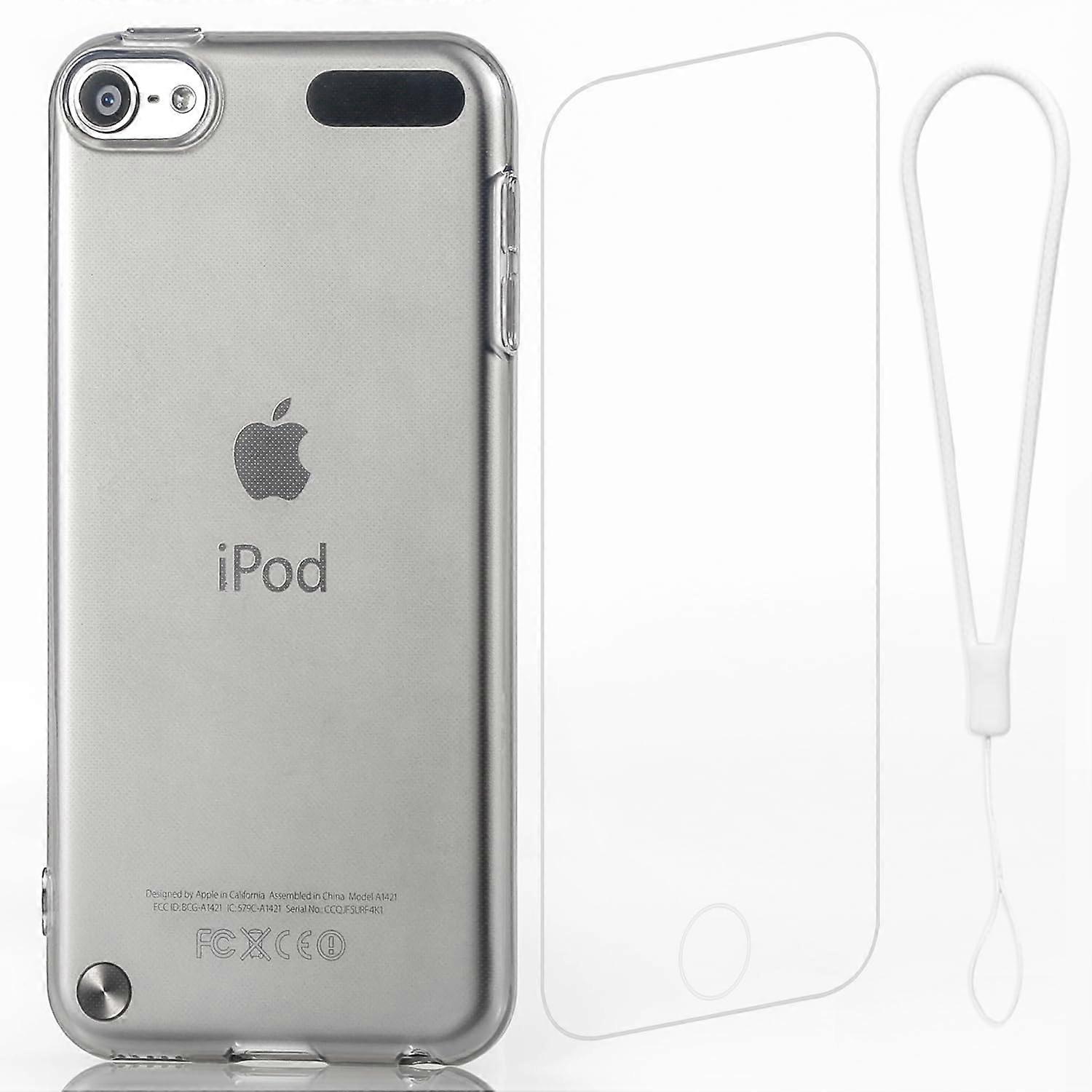 Clear Shockproof TPU Case Cover for iPod Touch 5/6/7th Generation Grey