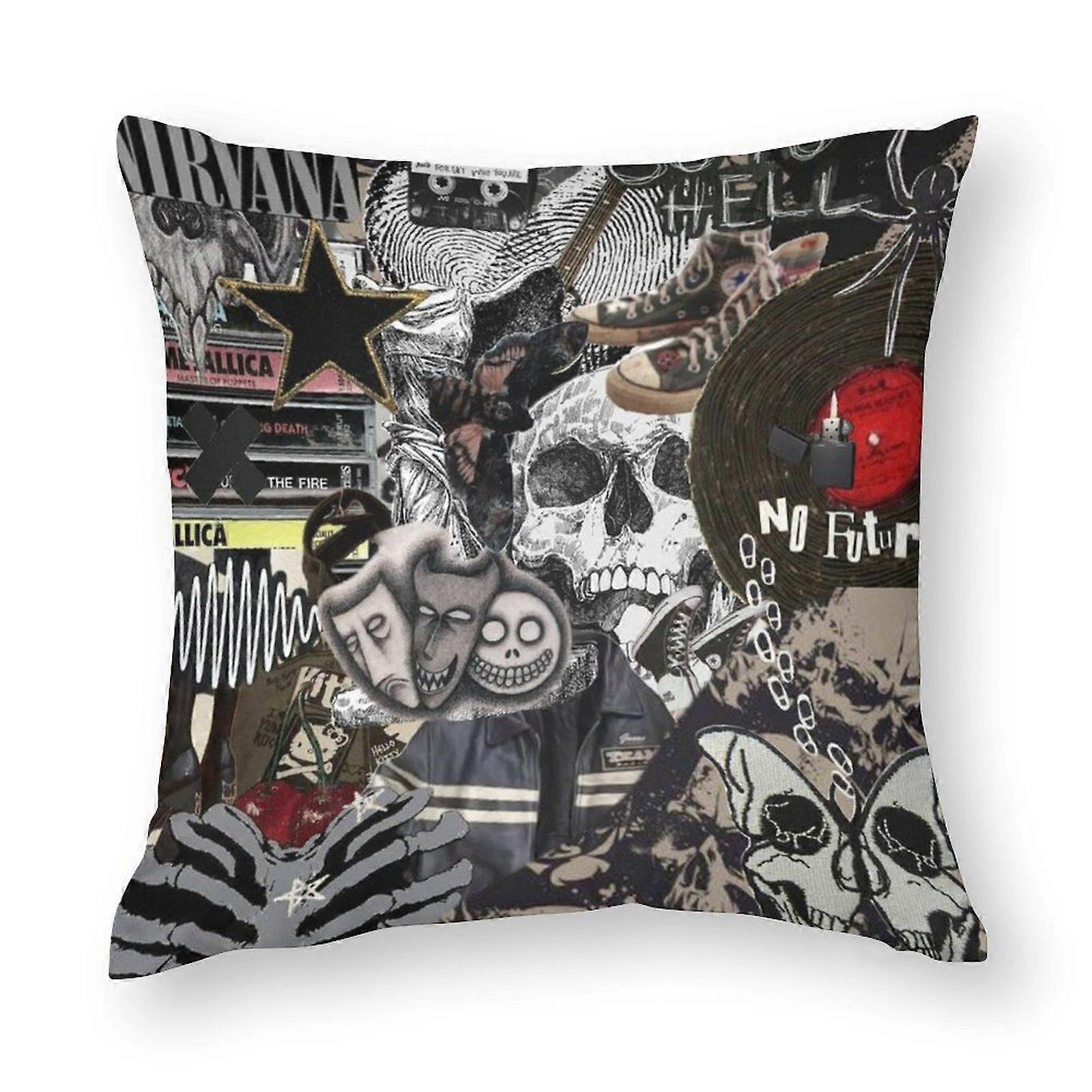 Nirvana Throw Pillow Covers Scandinavian Decorative Watercolor Solid Color Woven for Office
