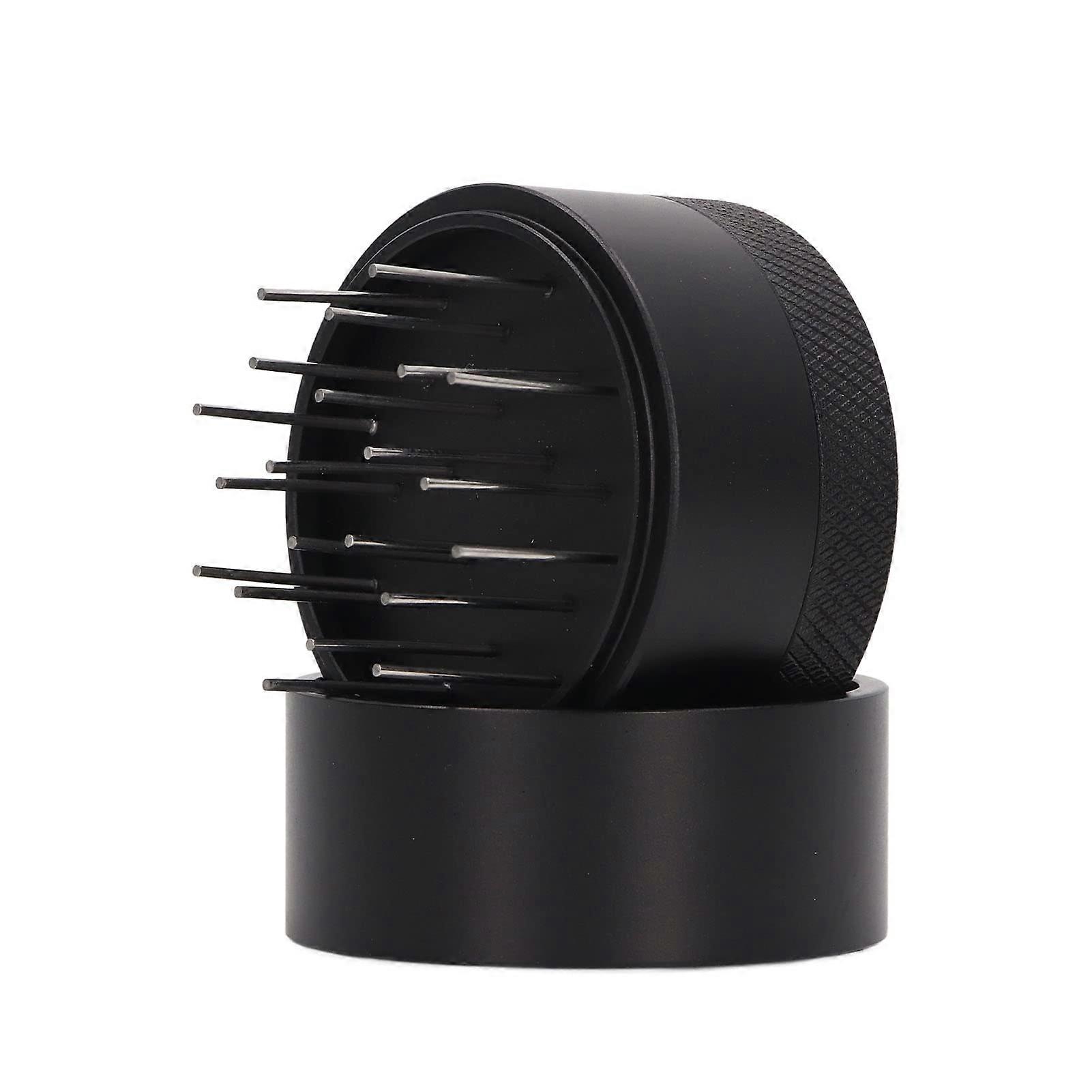 53mm Stainless Steel Coffee Distribution Tool with Adjustable Depth Espresso Needle Distributor and Base