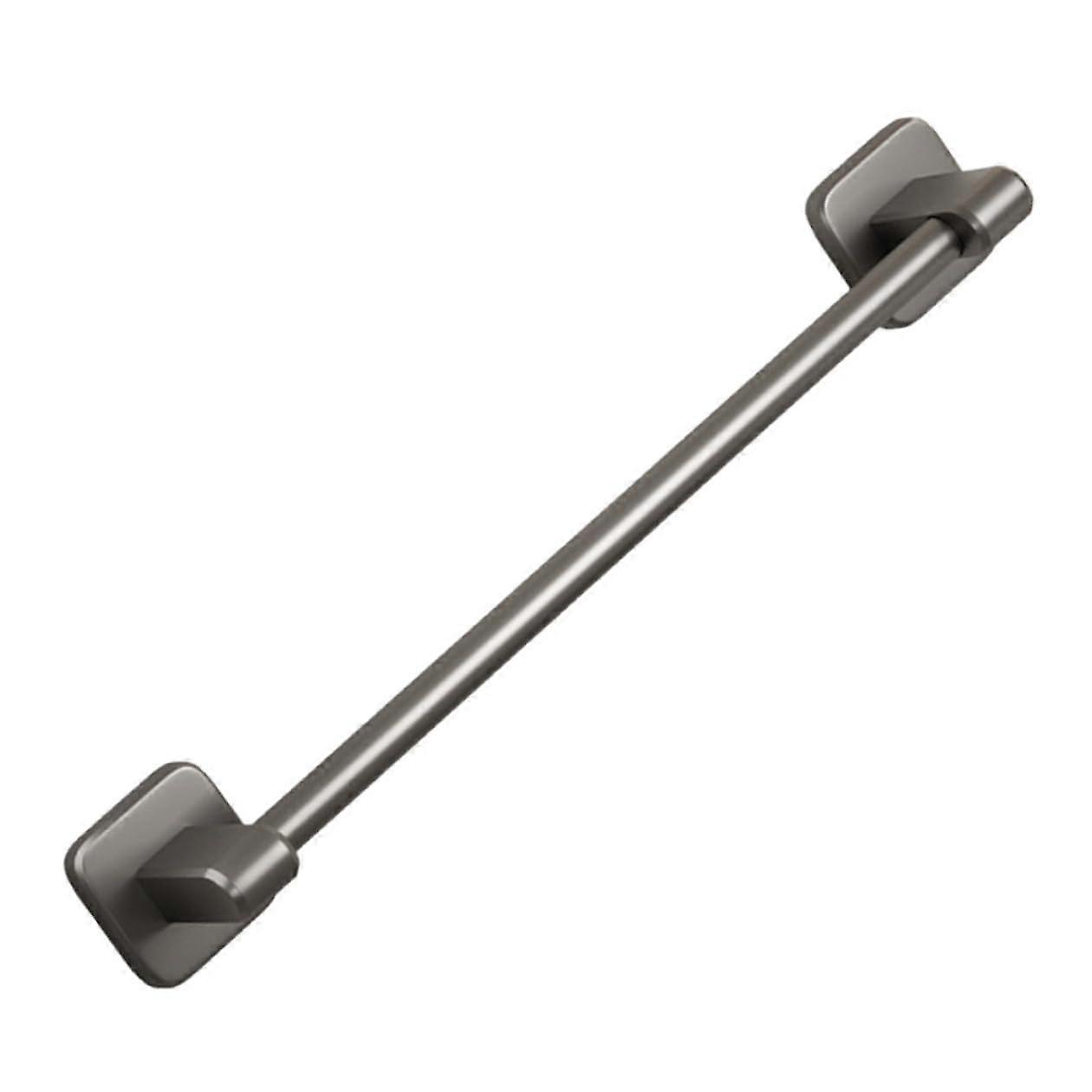 Bathroom Towel Rack No Drill Self Adhesive Wall Mounted Towel Bar Space Saving Holder Gray