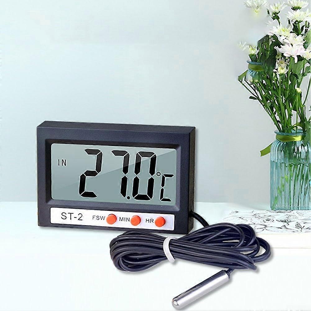 Digital LCD Refrigerator Thermometer with Probe, Wide Temperature Range for Freezer and Aquarium