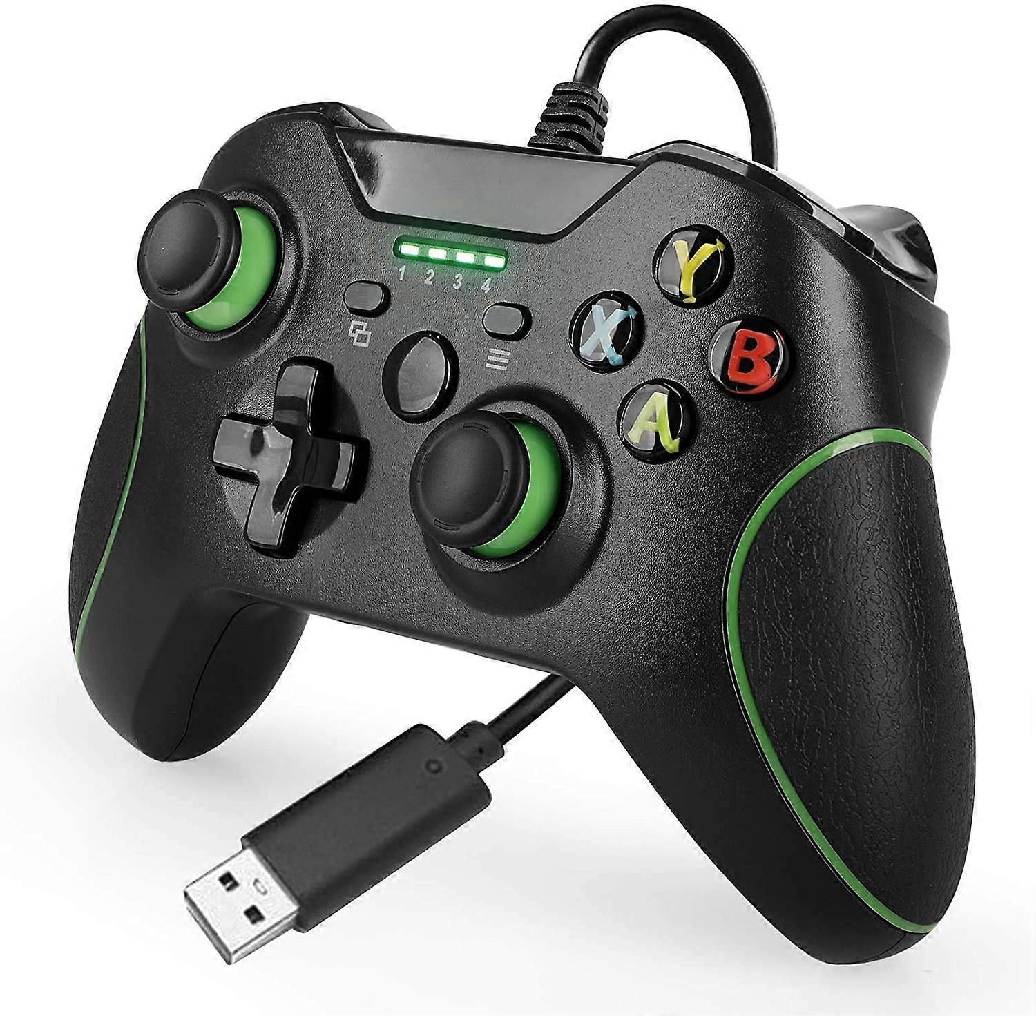 Wired Controller Compatible with Xbox One, PC and Console, USB Gamepad with Turbo, Vibration and 7.2ft Cable