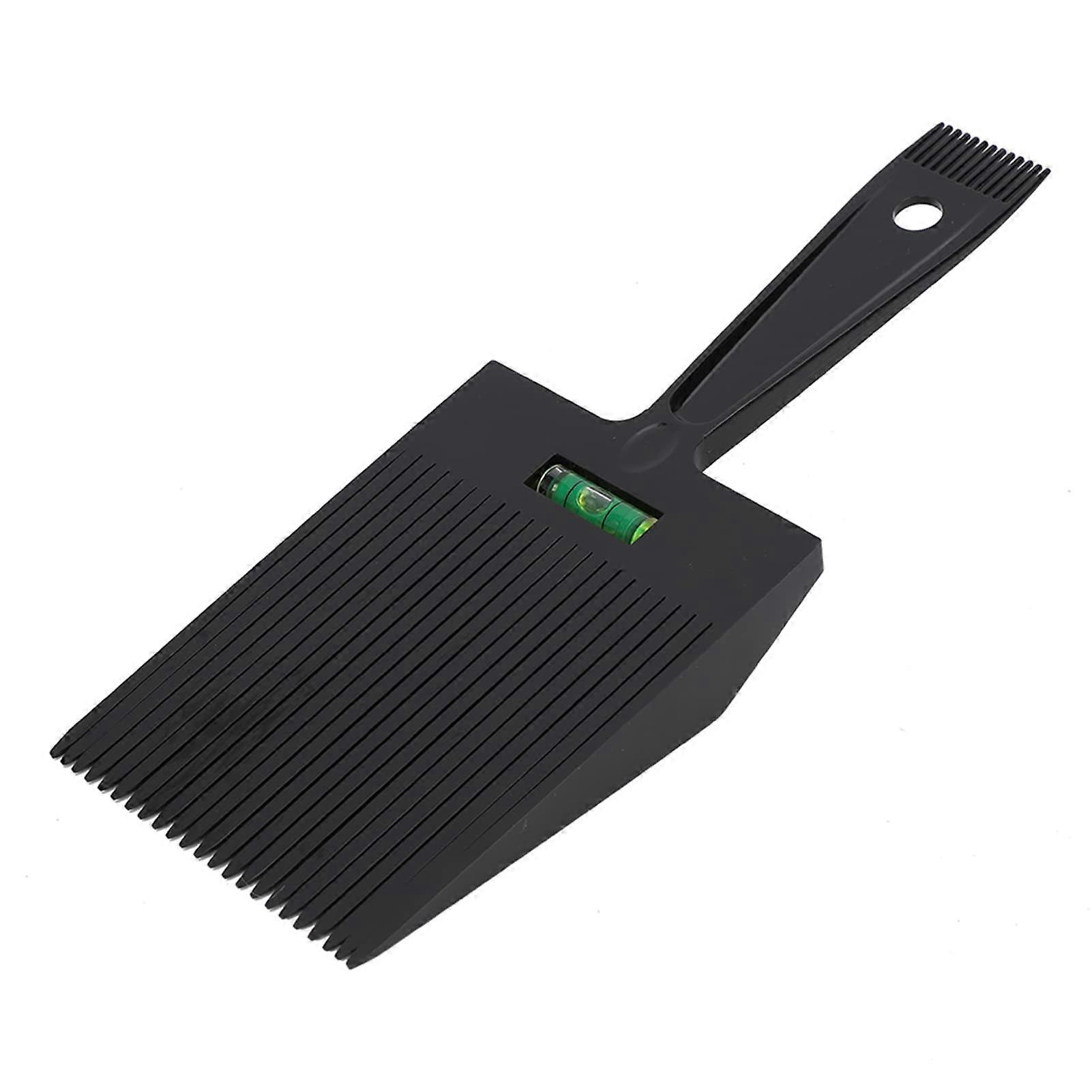 Flat  Comb with Precision Alignment Guides for Haircutting and Barber  Styles Black