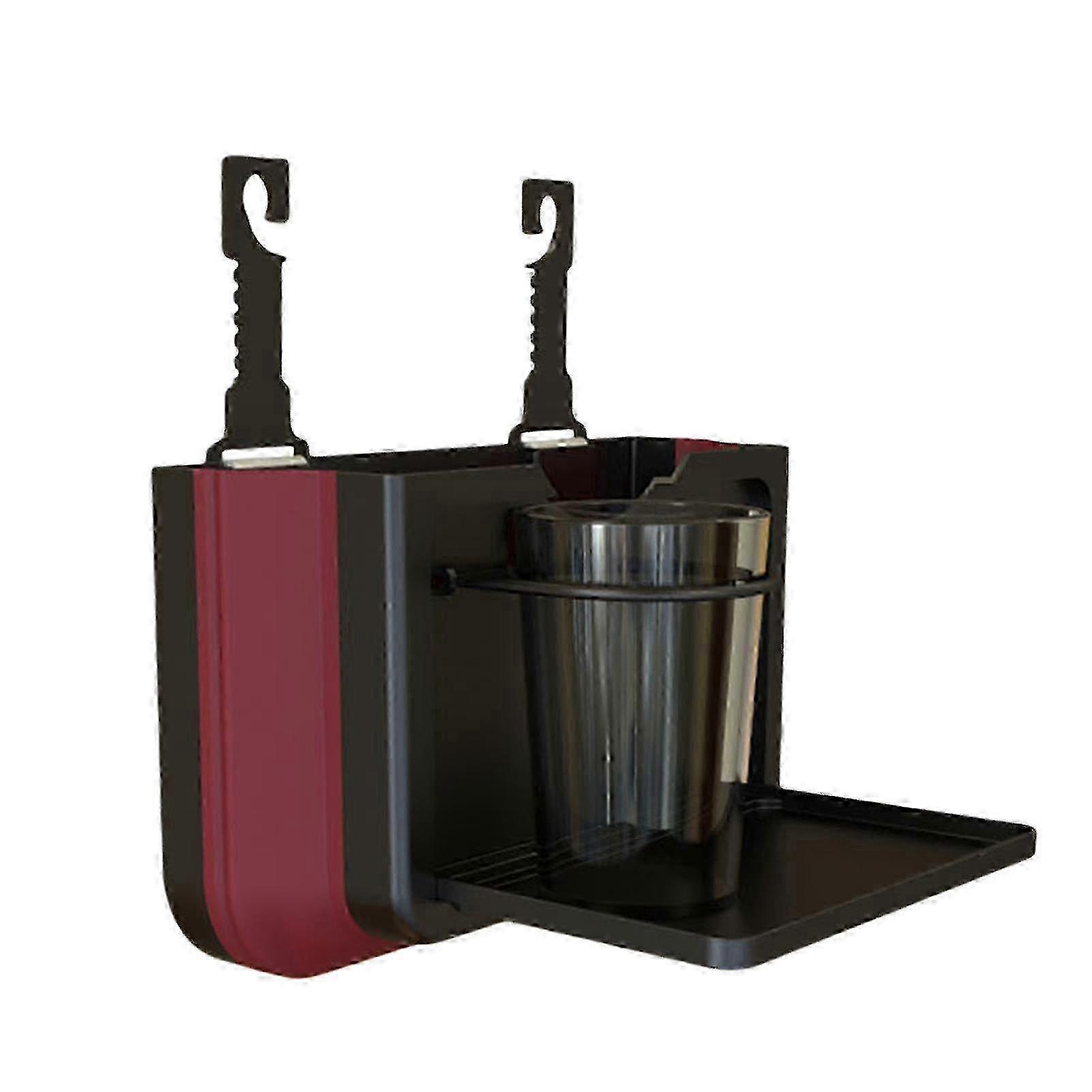 Hanging Car Garbage Bin Folding Hanging Waste Bin Multipurpose Garbage Organize Bin With Cup Holder