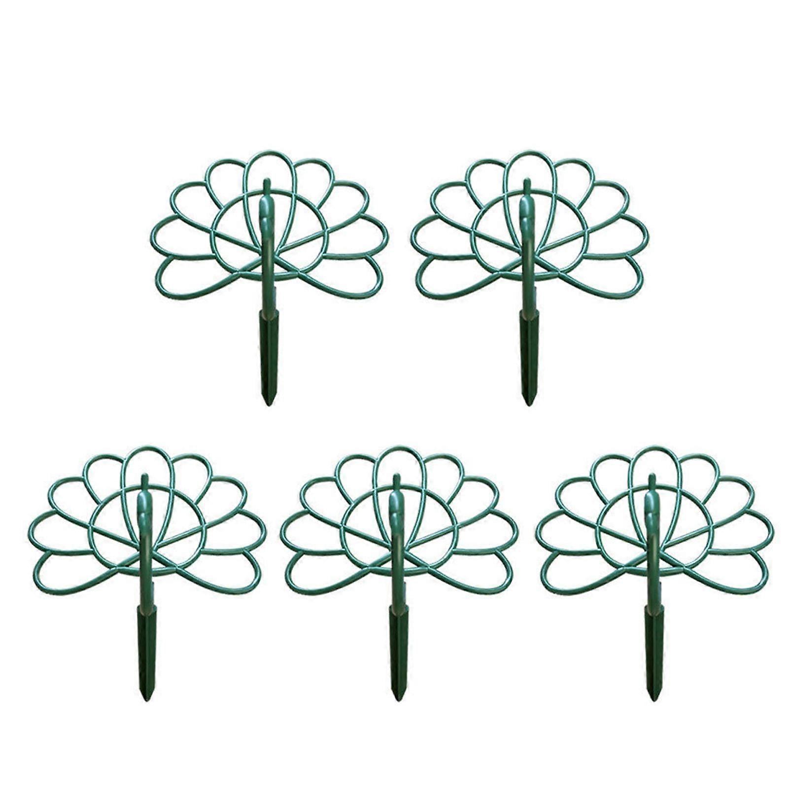 3/4/5/6Pcs Peacock Flower Support Rack Weather-proof Indoor Outdoor Potted Floral Plants Holder Trellis Fixing Frame Stake Jikaix