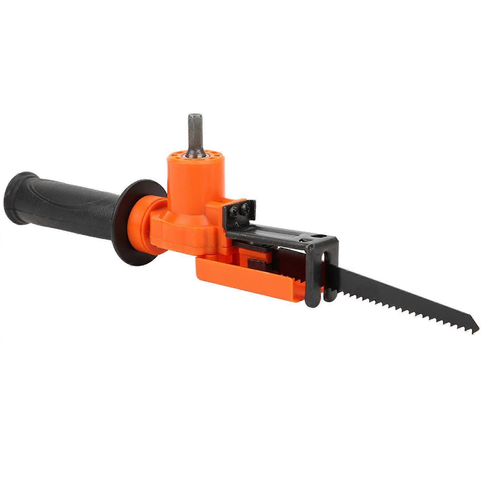 Reciprocating Saw Adapter for Drill, MultiMaterial Cutting, Quick Blade Change Converter
