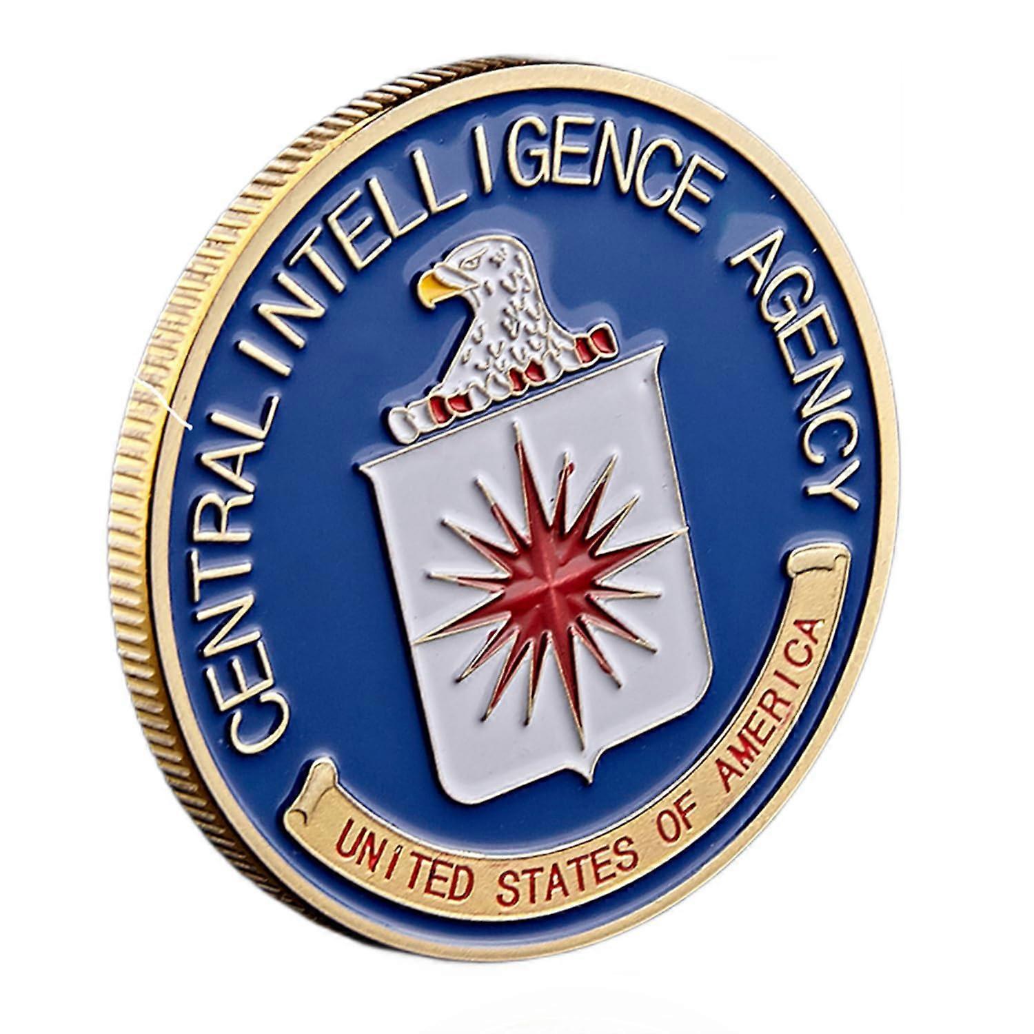 Gold Plated Challenge Coin with DoubleSided Design in Display Capsule