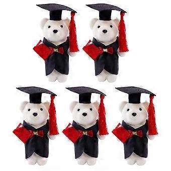 Small Stuffed Animals Bouquet Bears Polyester Material Mini Bear For Wedding Decorations Friends 5Pcs