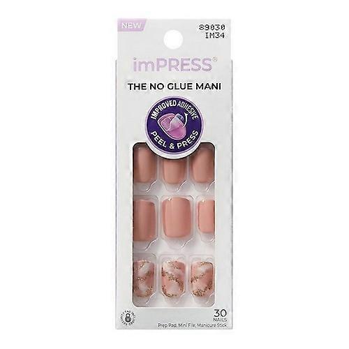 KISS Products Impress No Glue Mani Press On Nails Design Kingdom, 30 Count (Case Of 3)