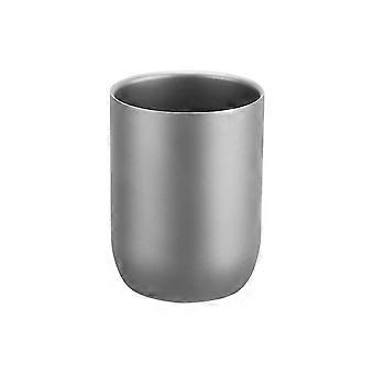 Titanium Camping Cup Set of 4, 240ml Lightweight Double Wall Insulated Mug for Outdoor Coffee