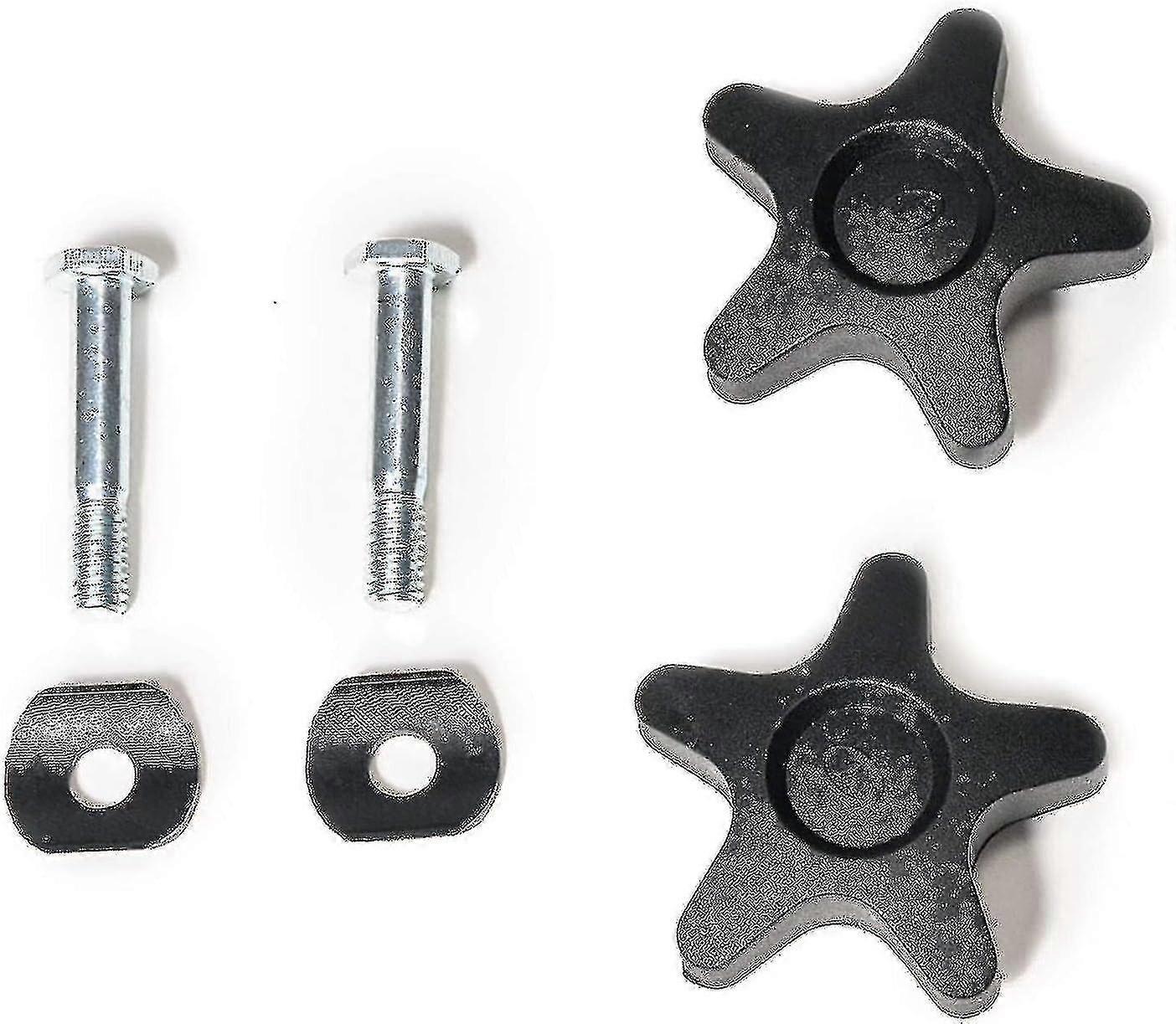 Rollator Replacement Parts - 2 Plastic Knobs & 2 Screws for Arms, Compatible with HL420 Models