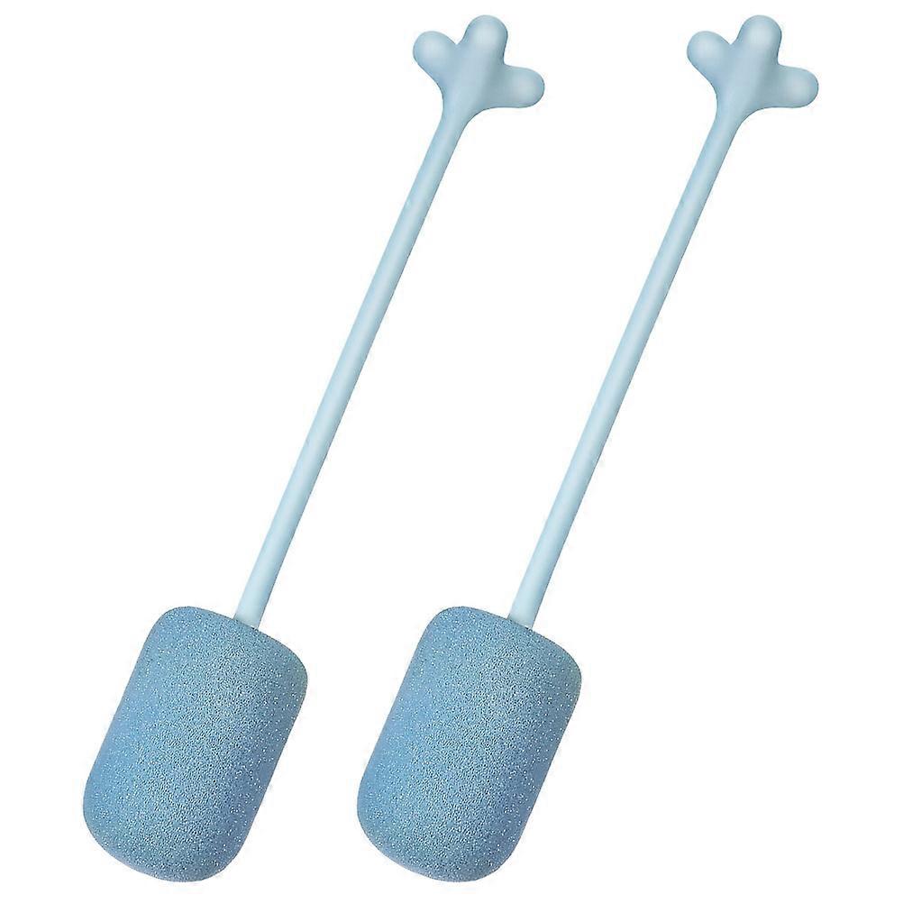 Long Handle Kitchen Brush for Cleaning 2Pcs Multi-Function Water Bottle Sponge Brush