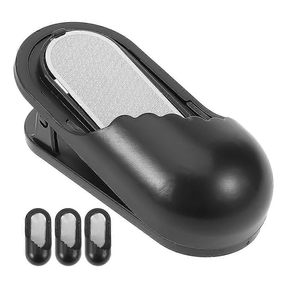Black Charcoal Pencil Sharpener with Clip Function 8Pcs for Sketching