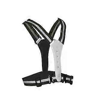 Veiligheidsreflecterend vest met LED-hardloopverlichting, verstelbaar fietsvest, nachtwaarschuwingsvest, werkvest, visvest, sportvest, CS snel