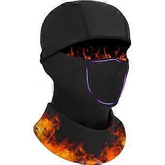 Sturmhaube, atmungsaktive Wintermaske für Damen und Herren – Wärmende Winterbekleidung für Skifahren, Motorradfahren, Outdoor-Arbeit, Schwarz, Einheitsgröße