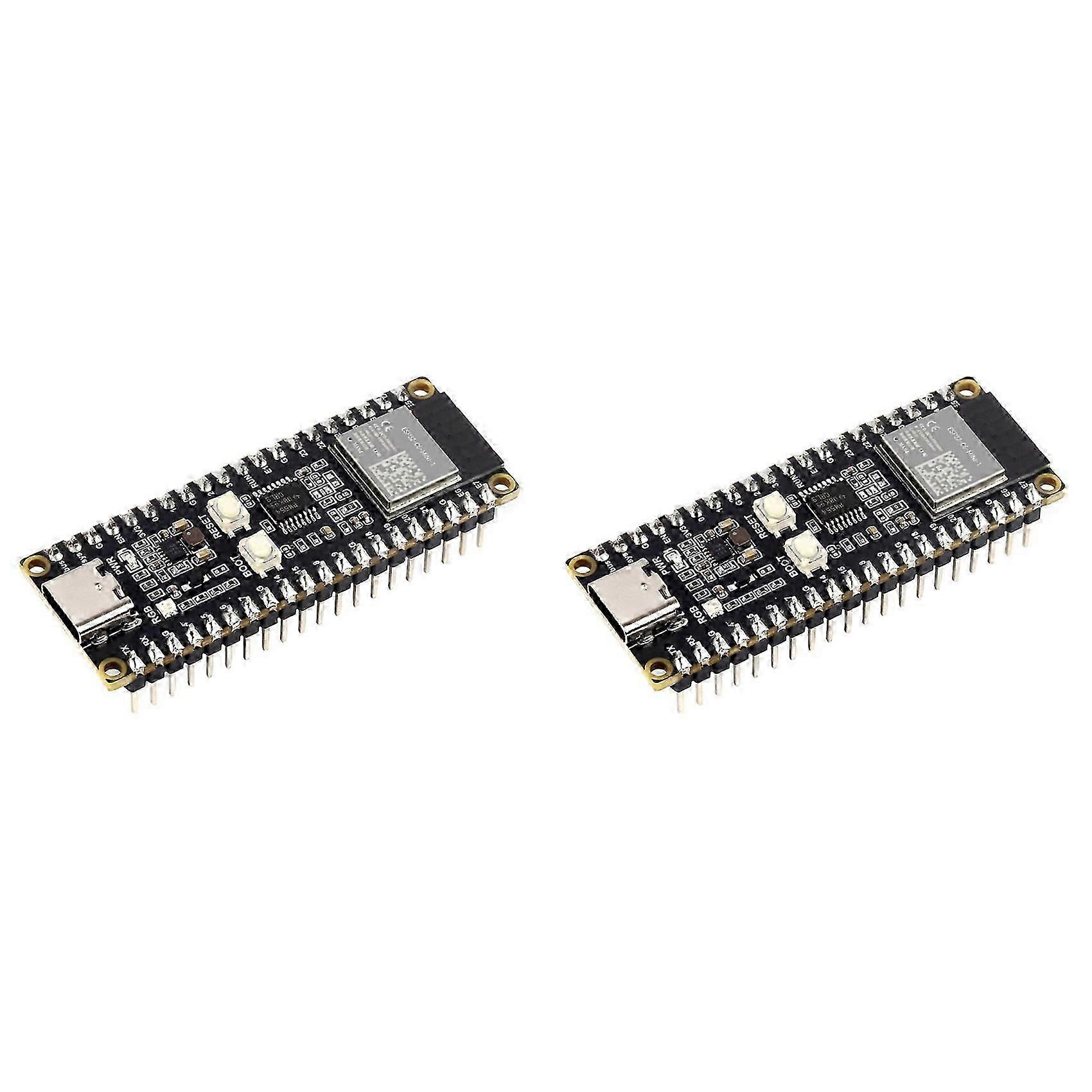 2X ESP32-C6-Pico-M Development Board WiFi 6 Microcontroller ESP32-C6-MINI-1 Module Supports compatible with ESP-IDF