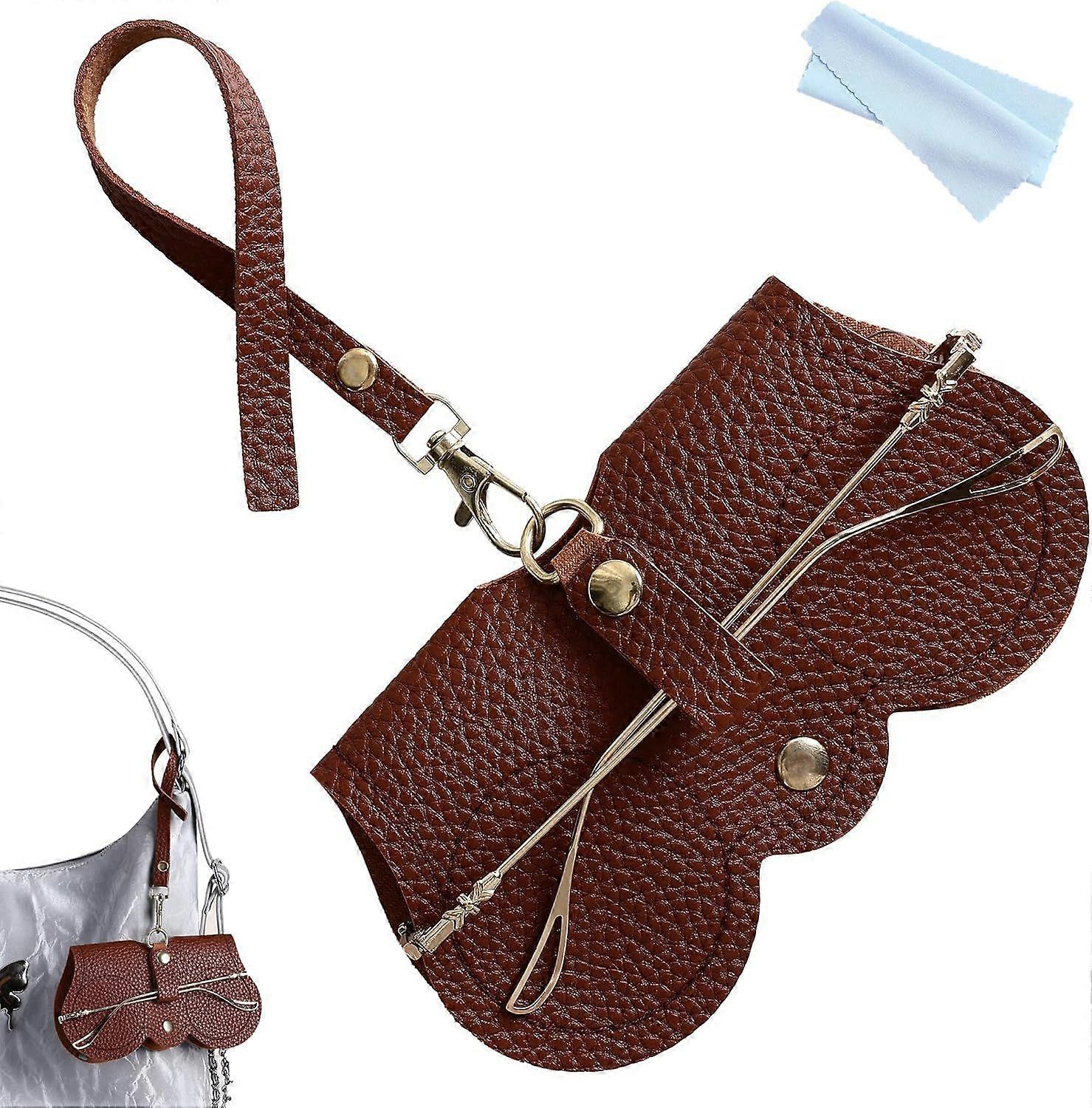 Fashionable Soft Leather Sunglasses Case