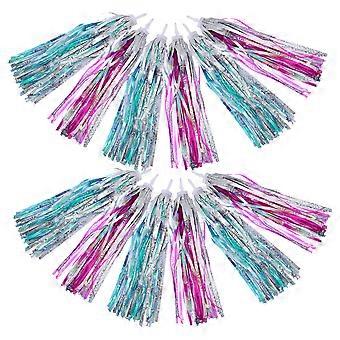 Bike Handlebar Streamers for Kids Colorful Streamers with 24Pairs