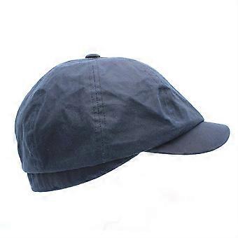 Portree Wax Newsboy Cap ZH228 Navy