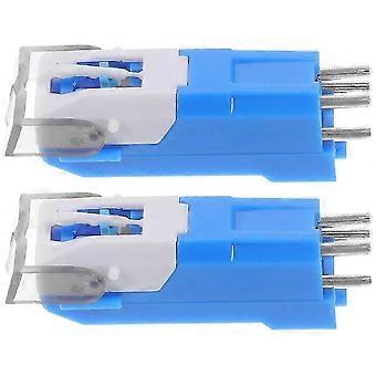 Record Needle Turntable Needle Replacement 2Pcs for Record Player Blue Durable Stylus