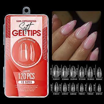 120Pcs Semi Matte Press On Nail Short Square Full Cover False Nail For Natural Looking DIY Manicure Nail Extensions Multicolor