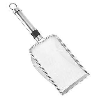 Stainless Steel Pet Litter Scoop Reptile for Outdoor Cleaning 5Pcs