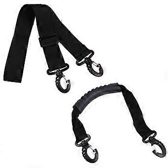 2 Pcs Adjustable Skates Snowboard Boot Carrier Strap Ski Pole Carrying Strap Snow Boot Hand Strap