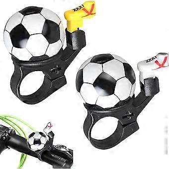 Bike Handlebar Bell for Kids 2 Pcs, Football Design, Loud Clear Sound, Bike Accessories