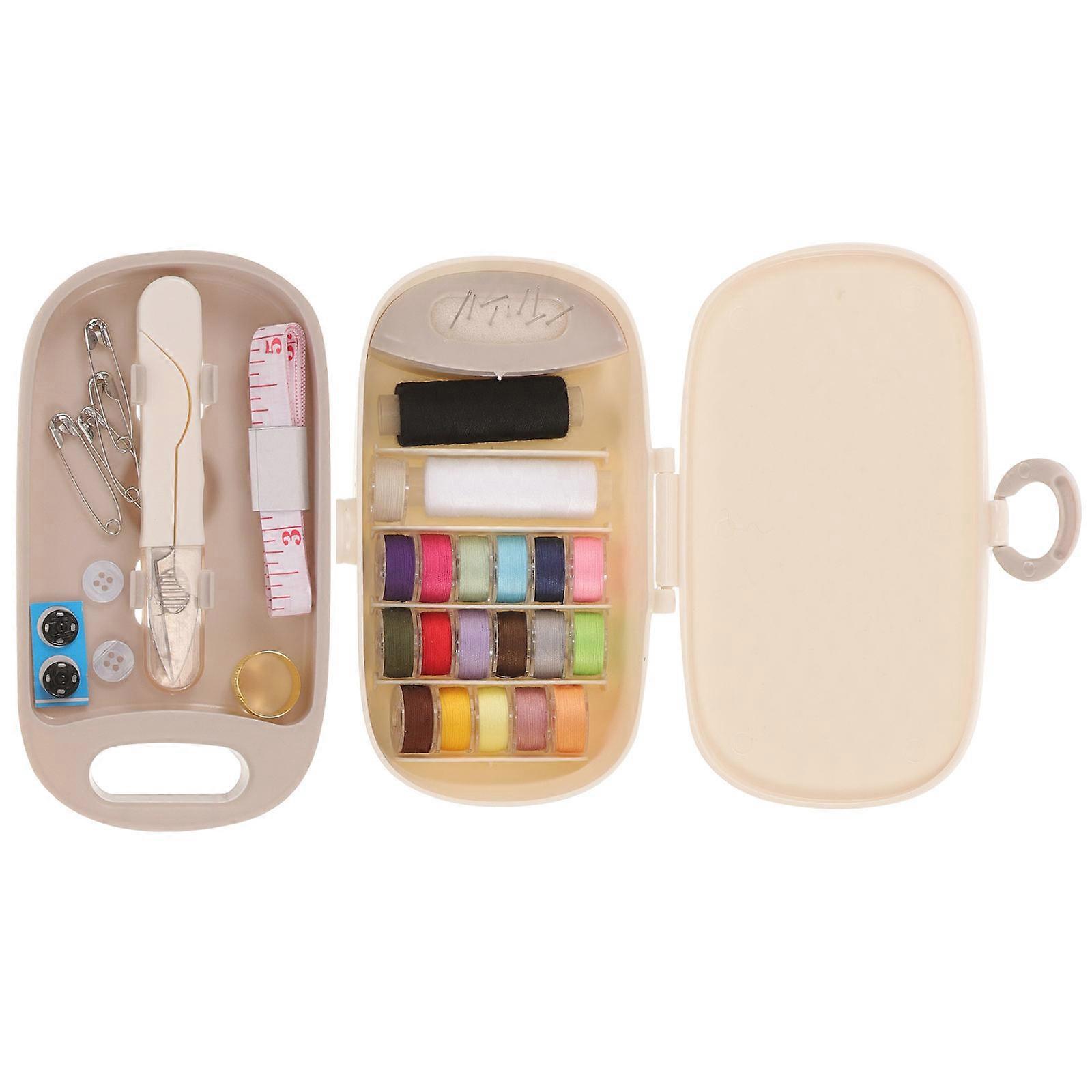 1 Set Needle Thread Box Embroidery Kit Thread Needle Kit Household Thread Box Storage Box