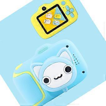 Children Camera ABS Cartoon Lovely Mini MP3 20MP HD Video Camcorder Toy Compatible With Toddler Blue