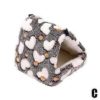 Kleintier-Schlafsack aus Flanell, warmes Nest, Hamster, Eichhörnchen, Vogel, Winter
