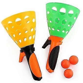 Plastic Catch Ball Game Launch And Catch The Ball  Game Double Set MW