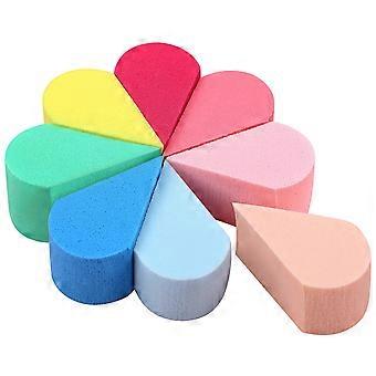 Makeup Sponge Set Petal Shape for Foundation Blending 8Pcs Assorted Colors