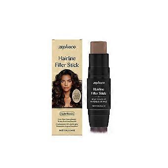 Lo stick riempitivo per l'attaccatura dei capelli naturale castano chiaro di Zephoco copre delicatamente le giunture dei capelli ed è dotato di una testina a pennello per l'applicazione e la modifica.