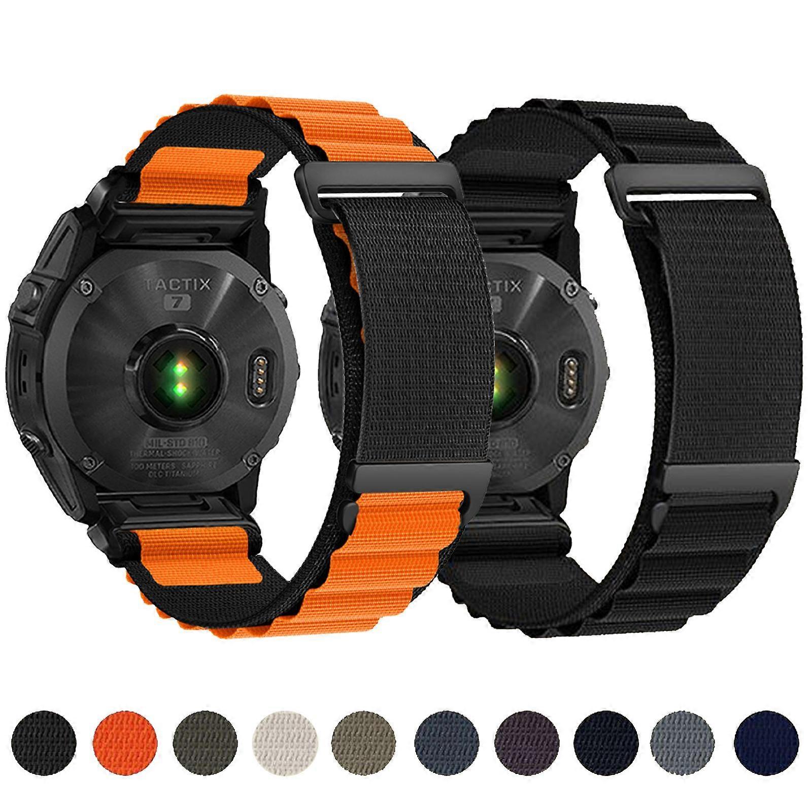 C Buckle Two-Section High Mountain Loop Nylon Watch Band