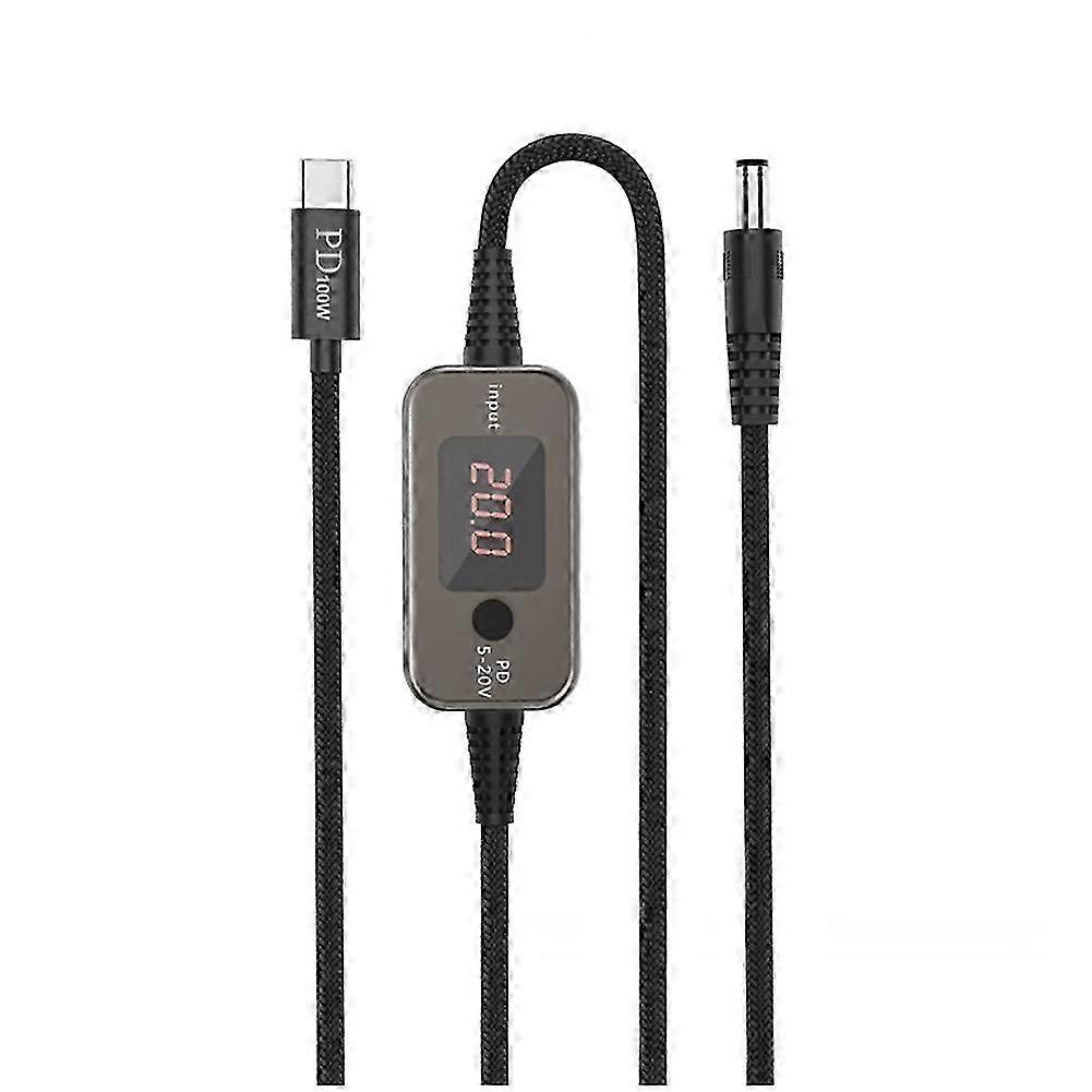 Type C to DC Power Boost Cable Adjustable Voltage