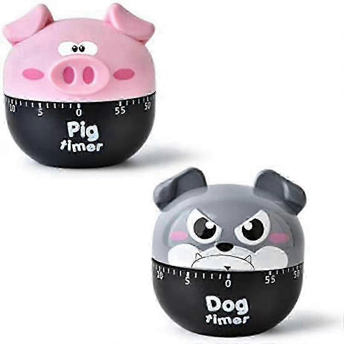Egg Timer Mechanical Kitchen Timer Countdown Timer Cute Animal Pattern Mechanical Timer,for Cooking 26-27
