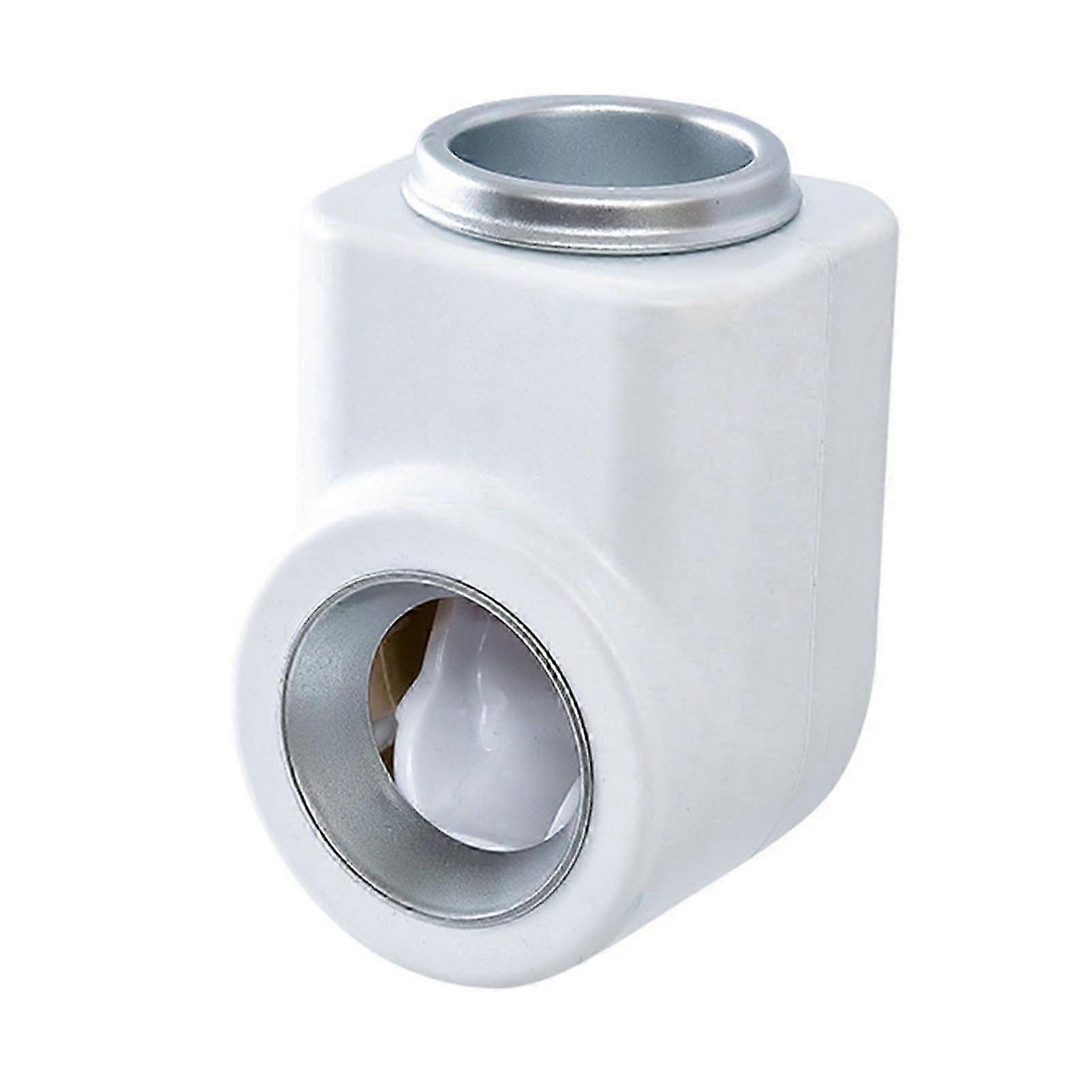Toothpaste Squeezer Dispenser Automatic Wall-mounted Holder Bathroom Supply,White Silver